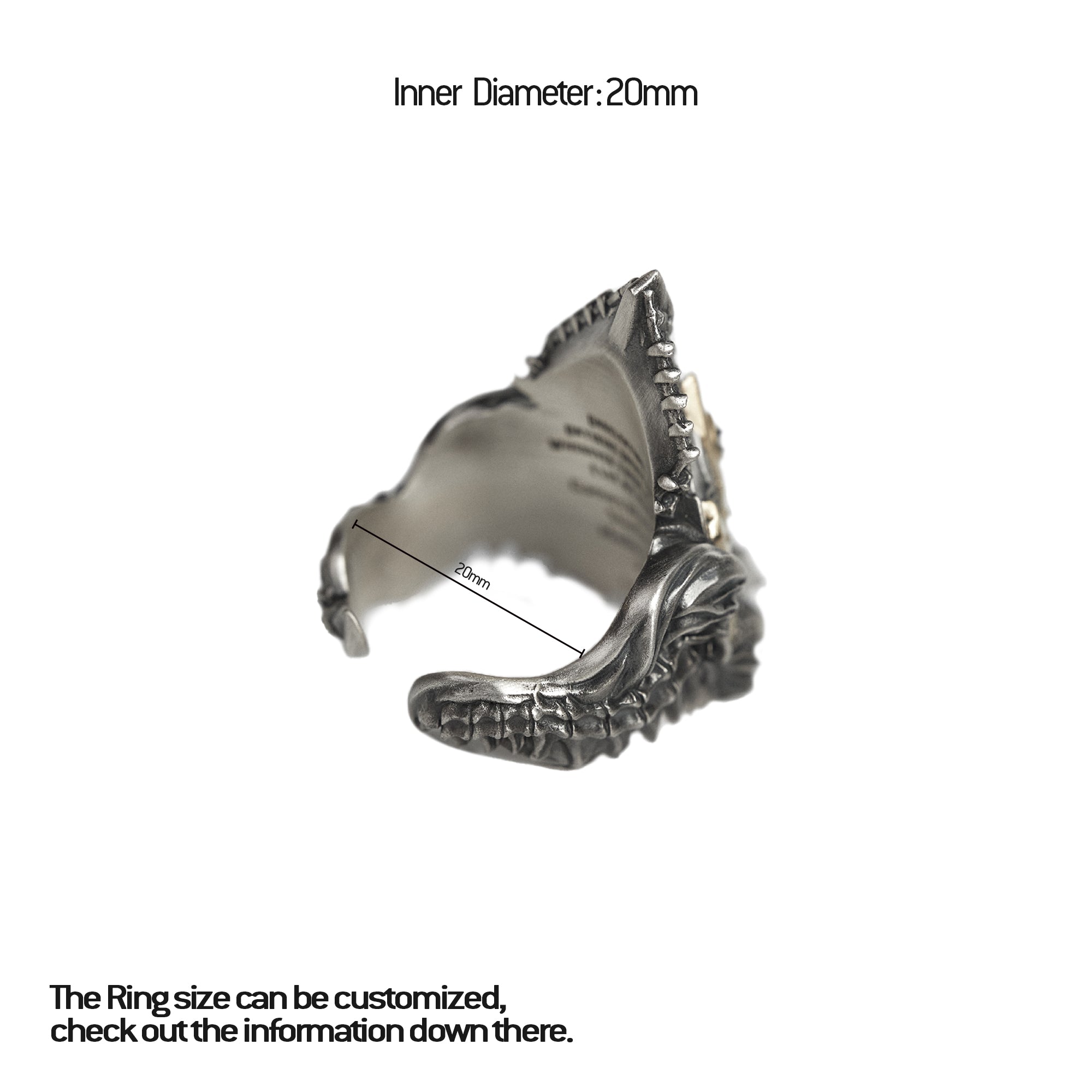 Warhammer Age of Sigmar Supreme Sigil of the Undead Silver Ring Nagash by Starforged